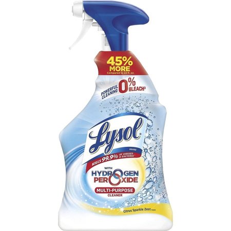 LYSOL Hydrogen Peroxide Cleaner, 32 fl oz (1 quart) Spray Bottle, Citrus RAC89289